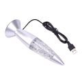3D Rocket Multi Color Changing Lava Lamp RGB LED Glitter Party Mood Night Light Christmas Gift Bedside Night lamp. 