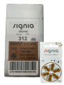 (Box of 10 Packs) Siemens Hearing Aid Batteries - Signia Hearing Aids Battery - Size 312 Brown. 
