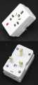 D&B Flat Pin Multi Plug Adapter with Fuse Protection and Light Indication - 13A, 250V, 50/60Hz. 