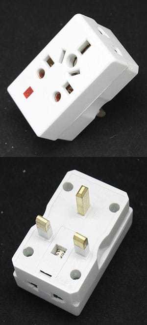 D&B%20Flat%20Pin%20Multi%20Plug%20Adapter%20with%20Fuse%20Protection%20and%20Light%20Indication%20-%2013A,%20250V,%2050/60Hz%20-%20Image%202