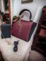 Womens Short Handle 'YSL' Handbag With Flip Handy Clutch Bag 2Pcs. 
