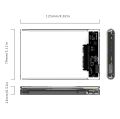 ORICO HDD/SSD Case 2.5" Inch Transparent SATA to USB 3.0 Plus, 2139U3-CR Storage Caddy For External Portable Laptop Hard Drive Kit Enclosure, 5 Gbps High Speed Super Fast Data Transfer - PC, Mobile OTG Supported. 