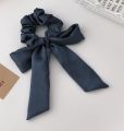 bow silk scrunchies for girls/ soft ponytail-pack of 1. 