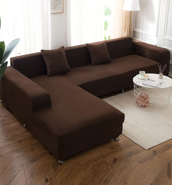 L Shape Seaters Sofa Cover (4+3 Seater)-Cotton Jersey-jumbo size