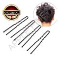 Hairpins 100 pcs Hair Wavy U shaped Bobby Pin Barrette Salon Grip Clip Hair Pins U Shape Pin Black Metal Clips Health Hair Care Styling Tools Screw Barrette Hairdresser Head Clip Metal. 