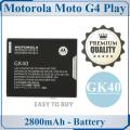 Motorola Moto G4 Play Battery GK40 Replacement Premium Quality 2800mAh For Motorola Moto G4 Play. 