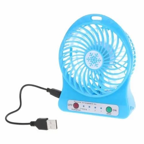 Rechargeable Portable Mini Fan with LED Light Battery Operated USB Charging Fan
