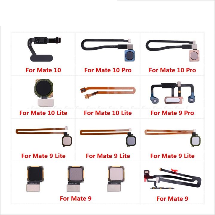 Touch ID Fingerprint Sensor Scanner Connector Flex Cable Parts For HuaWei Mate 10 9 Pro Lite Back Home Return Button Key