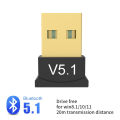 200M Bluetooth 5.1 Adapter 20m USB Bluetooth Dongle Adaptador for Windows 11/10/8.1 Mouse Keyboard Audio Receiver Transmitter. 