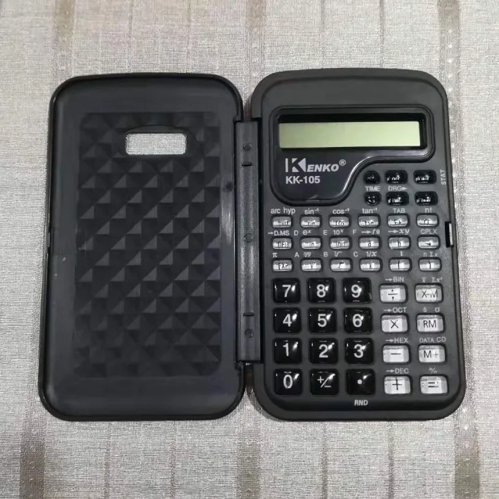 KENKO%20KK-105B%20Durable%20handheld%2010%20digit%20LCD%20display%20electronic%20calculator%20with%20digital%20clock%20With%20Cover%20With%20Battery%20-%20Image%205