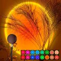 Sunset Lamp Projector Sun Lamp Projection for Aesthetic Room Décor Sunset Light with Remote 16 Colors Changing Sunrise Mood Atmosphere Lamp for Bedroom. 