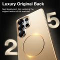 Sanptoch Slim Matte Magnetic Phone Case For Samsung Galaxy S25 S24 Ultra Plus Ultra Thin Anti-fingerprint Cover For S25+ PC Shockproof Protection Casing. 