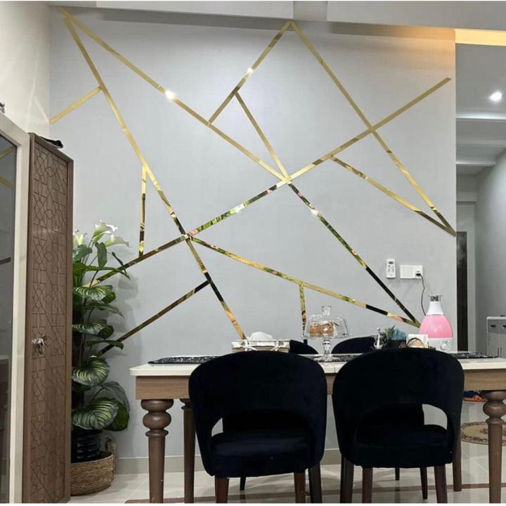 3D Wall Mural Wallpaper Modern Abstract Geometric Golden Lines Wall Cloth Living Room Wall Home Decor