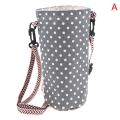 Modern Style Portable Bottle Cover bags Floral Printing Cotton Linen Cup bags. 