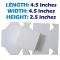 3-PLY White Hard Card Ecommerece Packing Boxes Size In Inches (4.5x4.5x2.5) For Shipment & Courier Pack Of 10, 20, 30, 40, 50 Boxes.. 