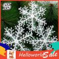 HelloWorld Christmas Snowflake Glitter Xmas Party Decoration Snow Flake Pendant. 