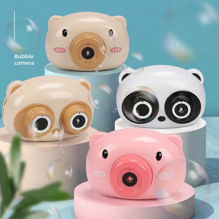Bubble Machine Camera Toy For Kids Automatic Electric Blowing Bubble Toy Gift