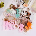 White Diy Drip Resin Hanging Moulds Non-Toxic And Odorless Silicone Keychain Silicone Mould Parent-Child Keychain Mold for Kitchenware Bakeware Cakes Breads Mousses Jellies Prepared Foods Chocolates. 