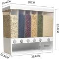 Dispenser Wall Mounted Cereal Food  For Kitchen  Space Saving Storage Containers For Cereal, Rice, lentils. 