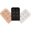 Pack of 3 Bra Extenders 2 Hooks and 3 Rows Soft and Comfortable Women Bra Extension in Black Skin and Pink Colors Increase 0.5 to 1.5 inches to Band Size of your Bra Hook Extender Accessories. 