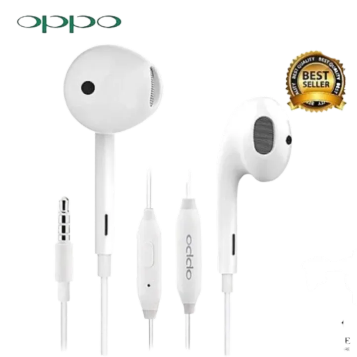 Original Oppo Handsfree – High Bass Stereo Earphones with Mic ...