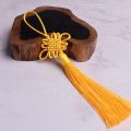 100 Pcs Handmade Yellow Chinese Knots Soft Tassels Holiday Gift for Spring Festival, Special Gift. 