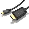 USB C to HDMI Cable,VENTION [4K,High-Speed] USB Type C to HDMI Cable for Home Office,Thunderbolt 3 Compatible 5ft. 