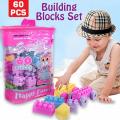 Building Blocks Multi Color 60 Pieces. 