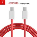 Compatible with OnePlus Fast Charging Cable 6.5A Warp Charge USB C to USB C Cable, 1 mtr Super Fast Charging Cable Red. 