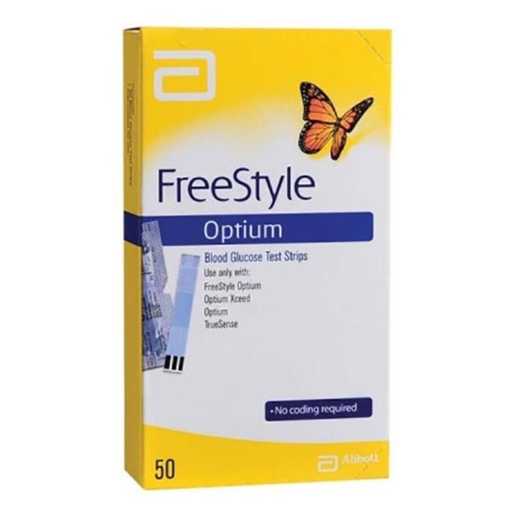 Life Care Freestyle Optium 50 Sugar Test Strips Blood Glucose