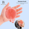 Brand Bytes 2 In 1 Silicone Shampoo Brush Handheld Round Soft Scalp Massage Brush Bath Massage Brush Hair Shower Brush Comb SPA Shower Brush. 