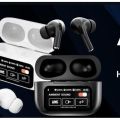 A9 Pro Black AirPods – Wireless Bluetooth Earbuds with Mic, Touch Control, Hi-Fi Sound, Long Battery Life – Compatible with Android & iOS. 