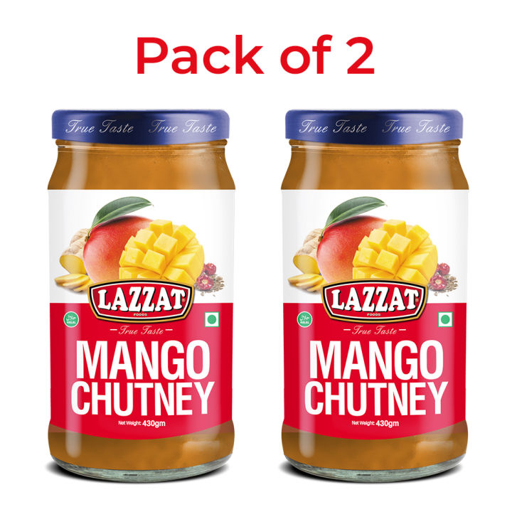 Lazzat Mango Chutney 430gm (Pack of 2)
