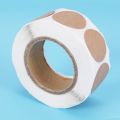 1Inch Kraft Stickers / 500 Labels Per Roll/Permanent Adhesive. 