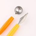 New Special Designed 2 in 1 Dual-head Fruit Ball Carving Knife Fruit Waterlemon Scoop Melon Baller Ice Cream Dig Ball Platter Spoon - Multicolour. 