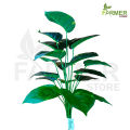 Farmer Store Green Artificial 18 Leaves Plant, Artificial Plants Large Size, Artificial Plants for Living & Drawing Room, Artificial Green Plants for Home Office Wedding & Party Decoration. 