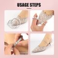 Shiny Rhinestone Elastic Shoe Ankle Straps Strap Detachable Lazy Shoelaces Shoes Fixing Strap Decorations Woman Anti Falling Heel Non-Slip Belt High Heels Anti-Loose Shoelace. 