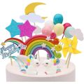 Birthday cake cute decoration accessories rainbow cake rainbow decoration wedding party wedding cake decoration supplies. 