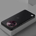 Vantime for vivo V40 Pro 5G V30e V29e V29 Case PU Leather Back Carbon Fiber Pattern Slim Matte Phone Casing. 