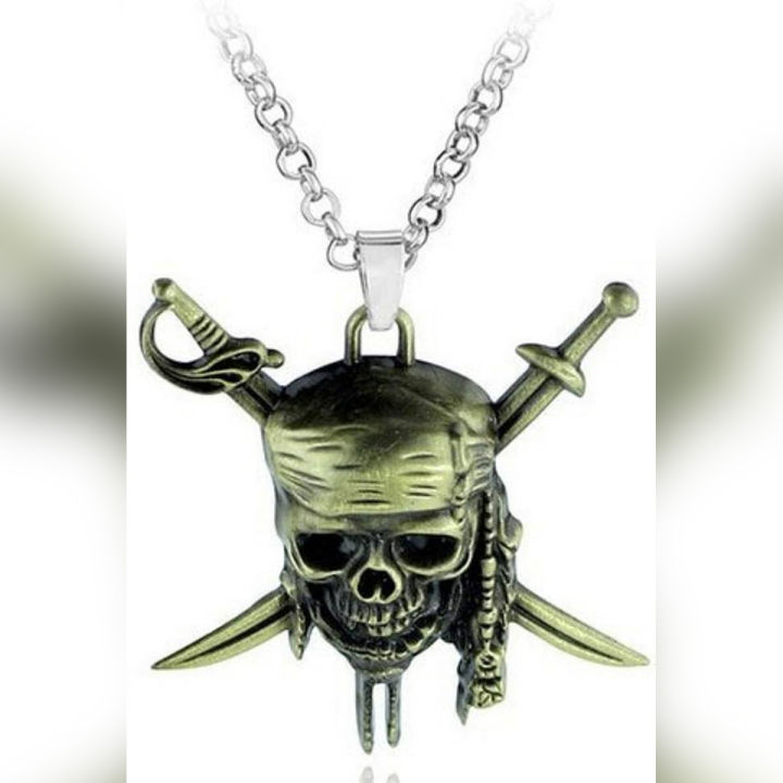 Captain Jack Sparrow Pirates Of The Caribbean Antique Necklace