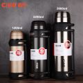 Cille 1100ml / 2200ml / 3000ml / 4000ml Stainless Steel Insulated Thermos Flask Water Bottle Vacuum Flask Double Layer Cold Hot Water Bottle Outdoor Camping Bottle 12-24 Hours Hot and Cold Time. 