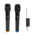 Wireless Karaoke Microphone Professional UHF Dual Channel Dynamic Cordless Microphone Portable Handheld Wireless Mic with Rechargeable Receiver for Karaoke Presentation Wedding Meeting Wireless Microphone Uhf Dynamic Handheld Party Smart Tv Speaker Singin. 