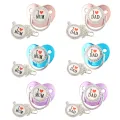 MiniMe 1Pcs Pacifier Baby Shower Gift Bling Baby Dummy Silicone BPA Free Infant Nipple Newborn Pacifiers For Babies. 
