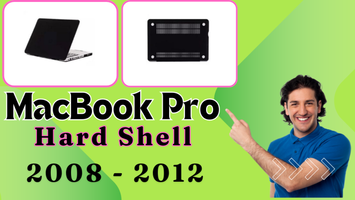Hardshell Case For Apple MacBook Pro 13 Inch A1278 Year 2008-2012 ( Black  )