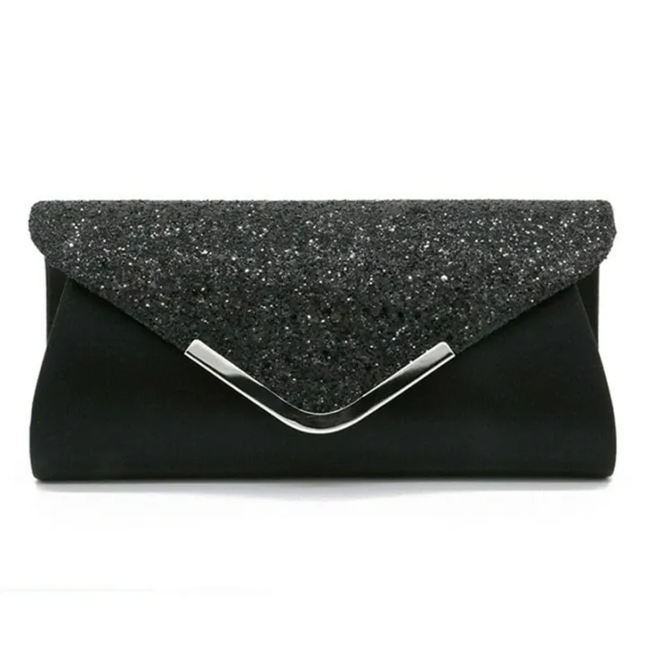 New Women Handbag Luxury Lady Glitter Clutch Wallet Long Evening ...