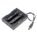 1 Pcs 2 Batteries Holder Box Storage Case for 18650 with DC 5.5 x 2.1mm Power Plug 18650 Battery Holder to DC Jack Connector for Arduino RC Car Electronic Components. 