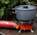 Portable Stove With windshield, noor ara, butan.e cylinder compatible, camper gas. 