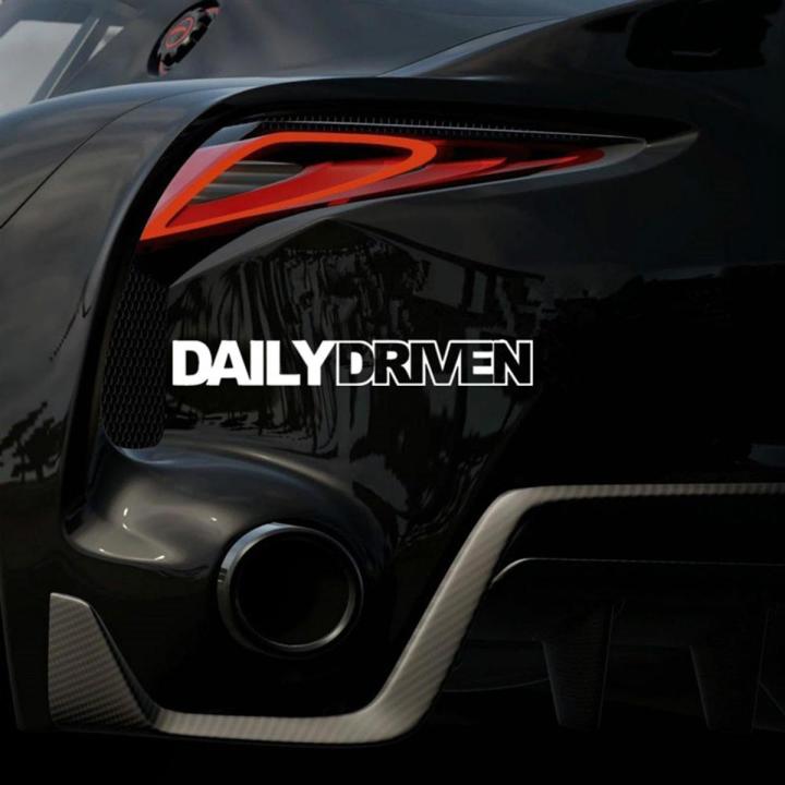 Daily Driven Letters Style Car Truck Body Reflective Sticker Decal Decoration
