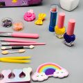 Make Up Toy for Kid Pretend Play Makeup Set Safety Non-toxic Makeup Kit Toy for Girls Mermaid 2in1 Realistic Beauty Makeup Jewelry Bag Very High Quality Glitter Skin Kids Beauty Bag with Many Accessories Nail Art Kids Makeup & Jewelry Perfect For Gifting. 