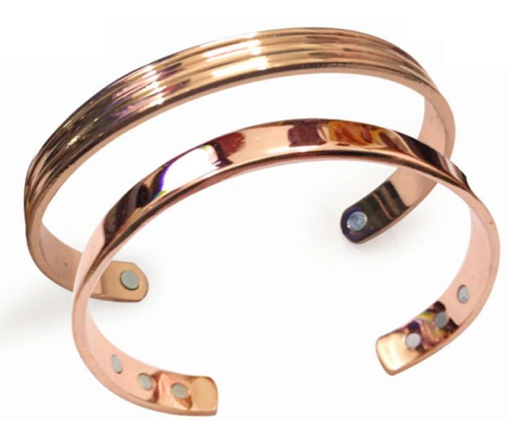 Mens Copper Bracelet Men Women Magnets Cuff Magnetic copper bangle Personalised Engraved Bracelet